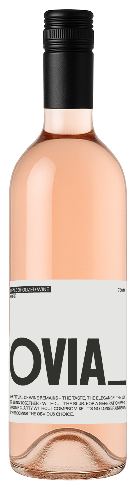 Rosé tiché dealkoholizované víno